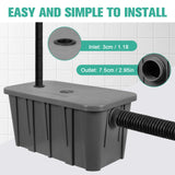 Generic Commercial Plastic Oil-Water Separator with Removable Filter Basket Plastic Grease Trap Under Sink Prevents Clogs and for Restaurant Canteen