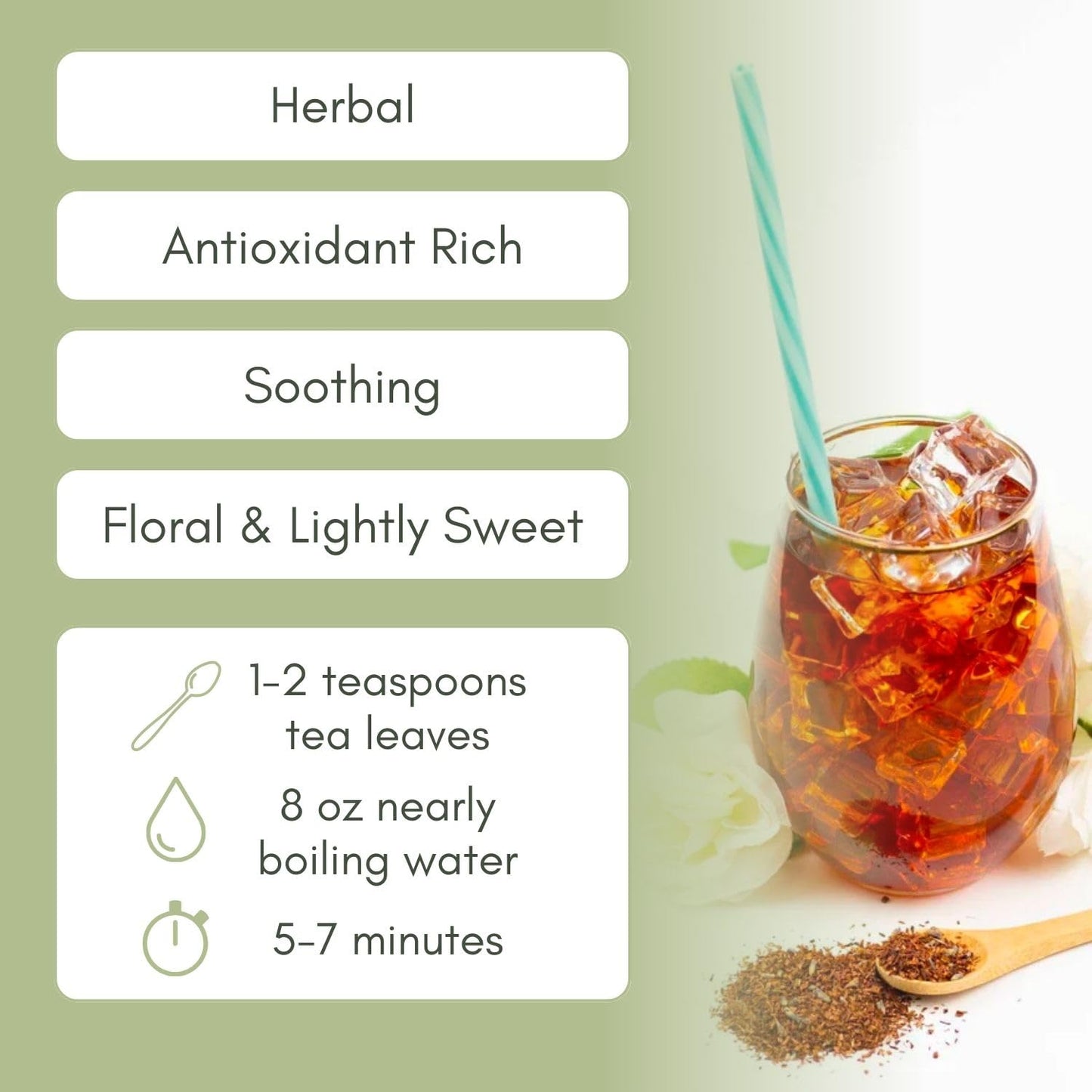 Organic Herbal Earl Loose Leaf Tea - 2oz Bag (Approx. 30 Servings) | Full Leaf Tea Co.