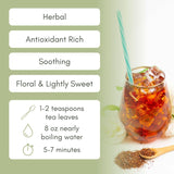 Organic Herbal Earl Loose Leaf Tea - 2oz Bag (Approx. 30 Servings) | Full Leaf Tea Co.