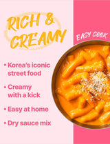 Nice Witch's Secret Recipe Korean Rose Tteokbokki Powder Sauce 12 servings - Perfect for Sweet and Spicy Rice Cake Dishes, Easy and Quick to Make