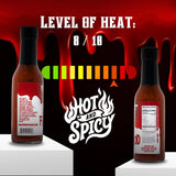 Hellfire Hot Sauce First Blood - Natural Gourmet Hot Sauce with Vegan Four Pepper Blend, 5 oz.