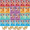 Pop-Cornners Snacks Gluten Free Chips, 5 Flavor Variety Pack 28 Count 1 oz Bags Packaged By Doomi, Individual Snack Bags in Sea Salt, White Cheddar