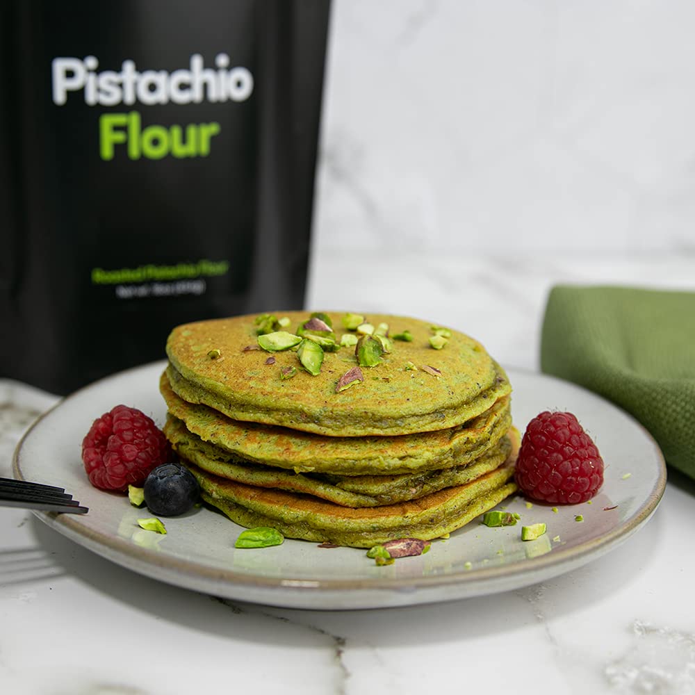 Pistachio Flour - Fine roasted pistachio flour/meal (1lbs). Gluten Free, Non Gmo, Vegan,