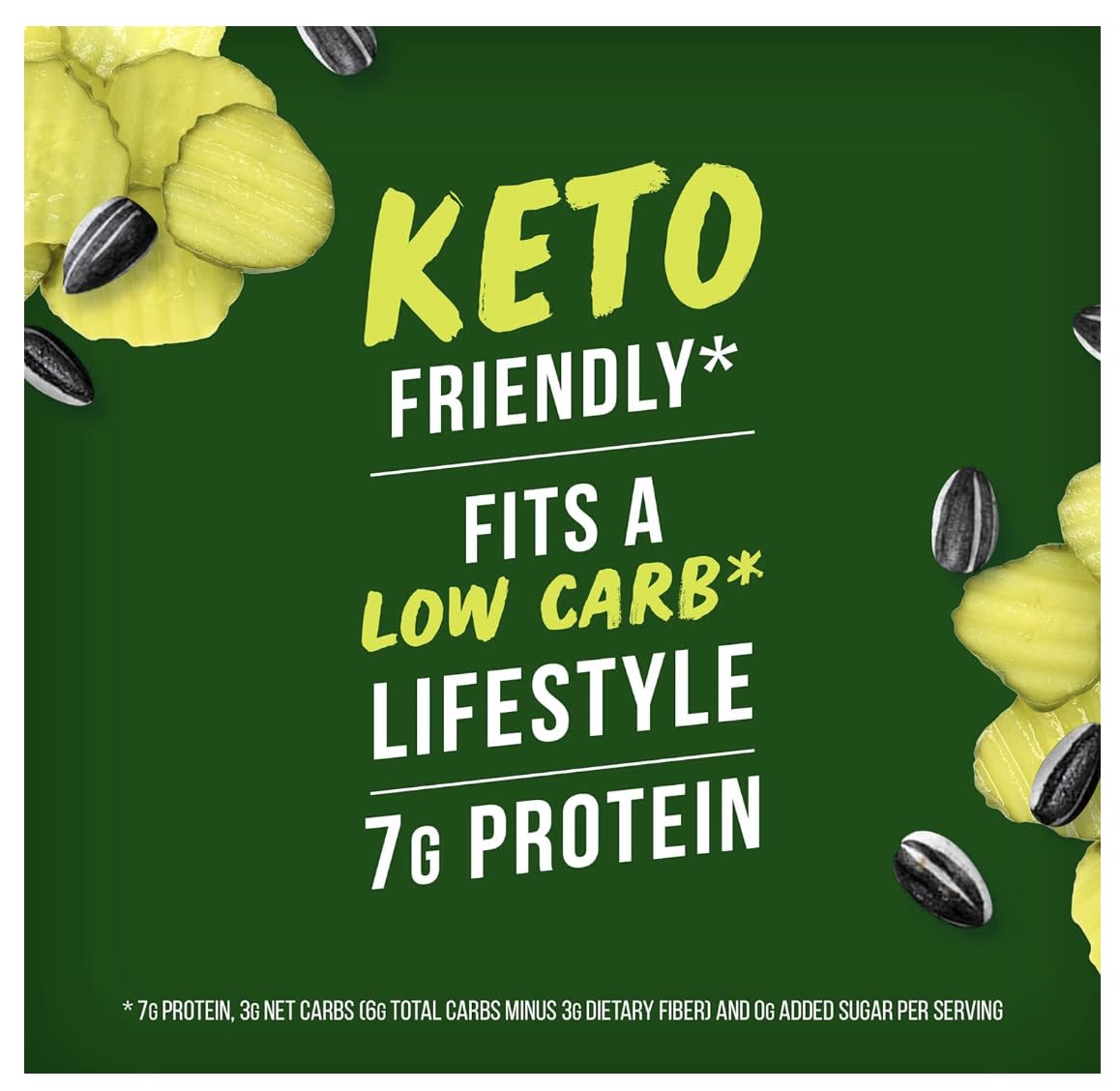 BIGS Vlasic Dill Pickle Sunflower Seeds, Keto Friendly Snack, Pack of 2-5.35-oz. Bag w/Exit 28 Bargains Sticker