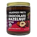 Wilderness Poets, Organic Chocolate Hazelnut Butter - (8 Ounce) - No Palm Oil - Simple Ingredients - 70% Hazelnuts, 30% Dark Chocolate Sweetened