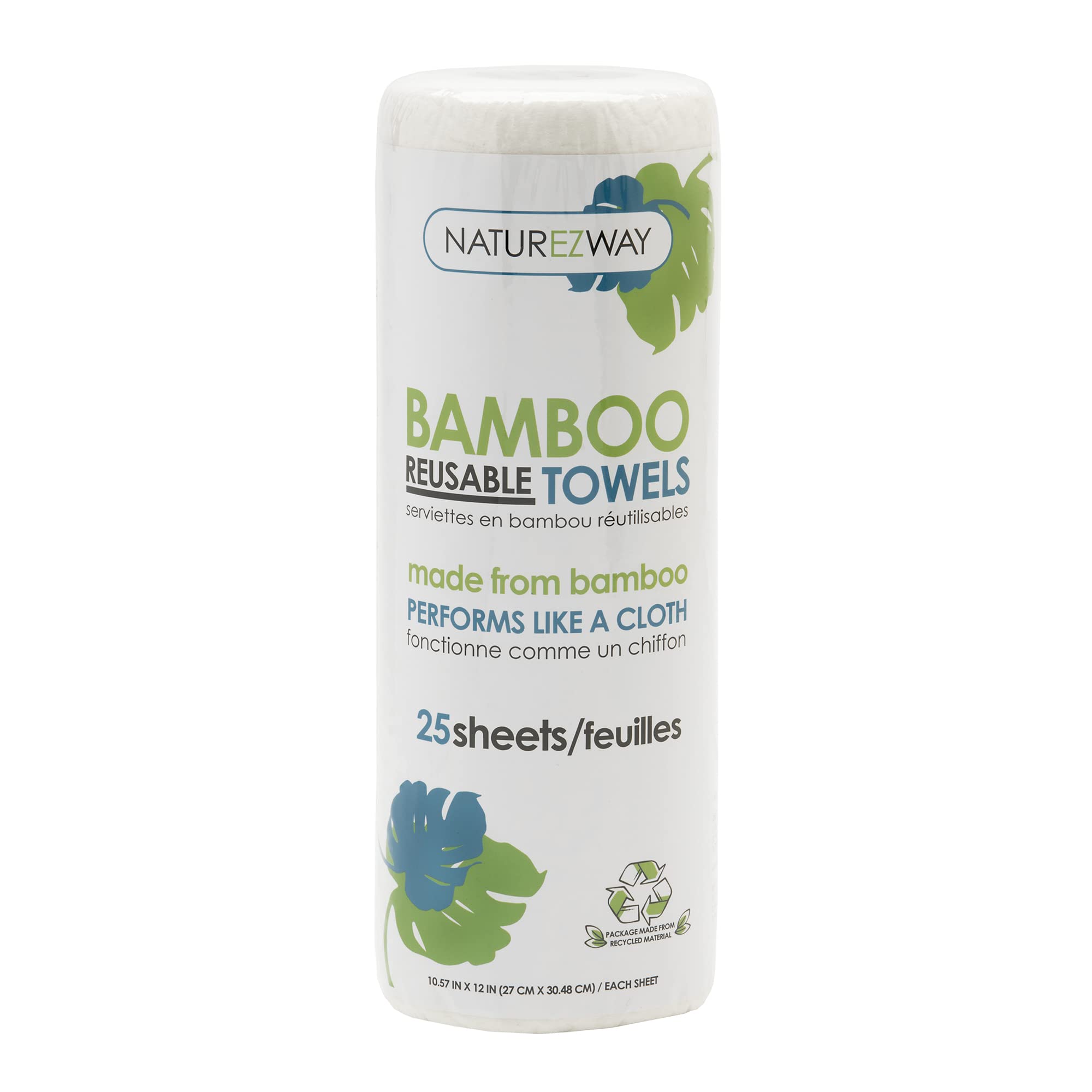 NatureZway Rayon Made from Bamboo Perforated Towels, 100 Sheet