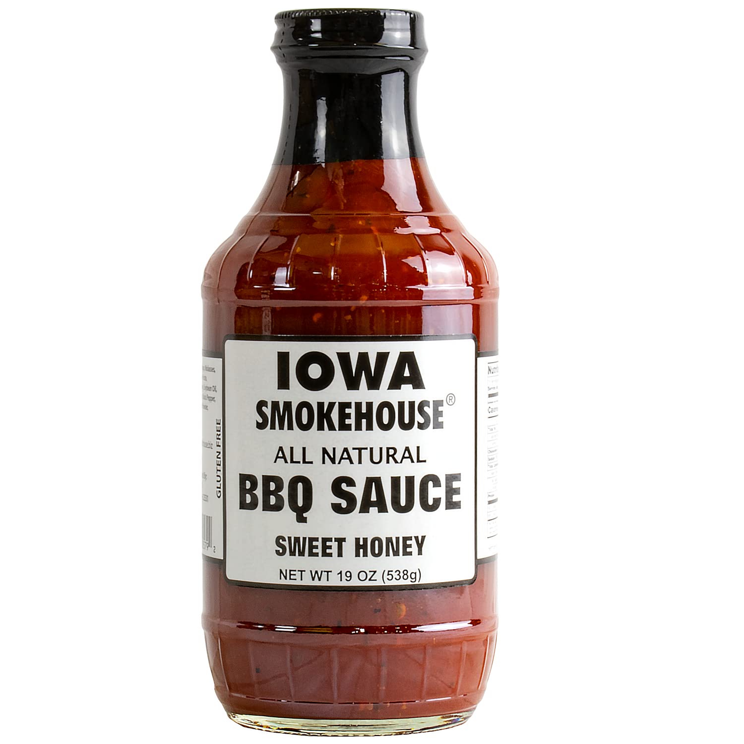 IOWA SMOKEHOUSE BBQ Sauce, 19 oz bottle (Sweet Honey)