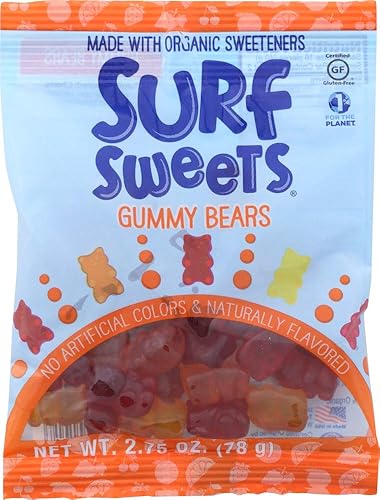 Surf Sweets Gummy Bears, Bags, 2.75 oz, 3 pk