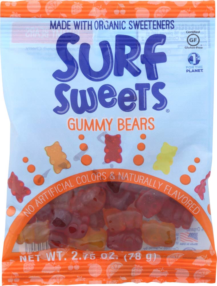Surf Sweets Gummy Bears, Bags, 2.75 oz, 3 pk