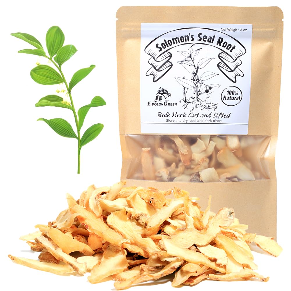 EidolonGreen Organic Solomon's Seal Root - 100% Pure Natural Herb, Helps Support Healthy Immune Function & Daily Vitality, Aids in Physical Recovery