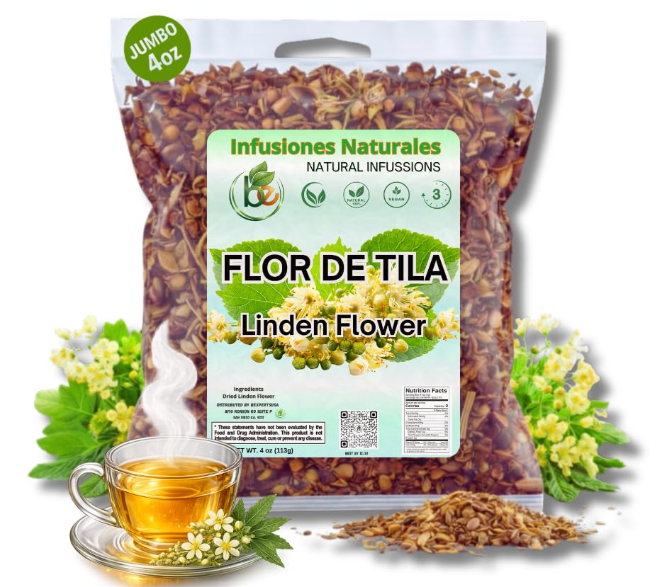Tila Seca Herbal Tea (4 oz) - 100% Natural Linden Flowers & Leaves (Ternstroemia lineata) - Traditional Relaxation & Nightly Comfort - Wildcrafted