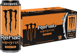 Monster Rehab Peach Tea + Energy, Energy Drink, 15.5 Ounce