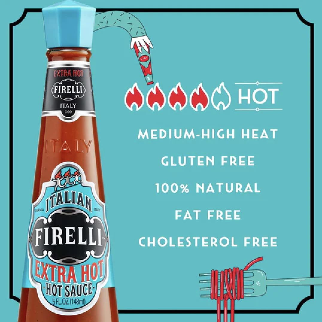 CASA FIRELLI Original Hot/Extra Hot Combo - 5oz Bottle (Pack of 2)