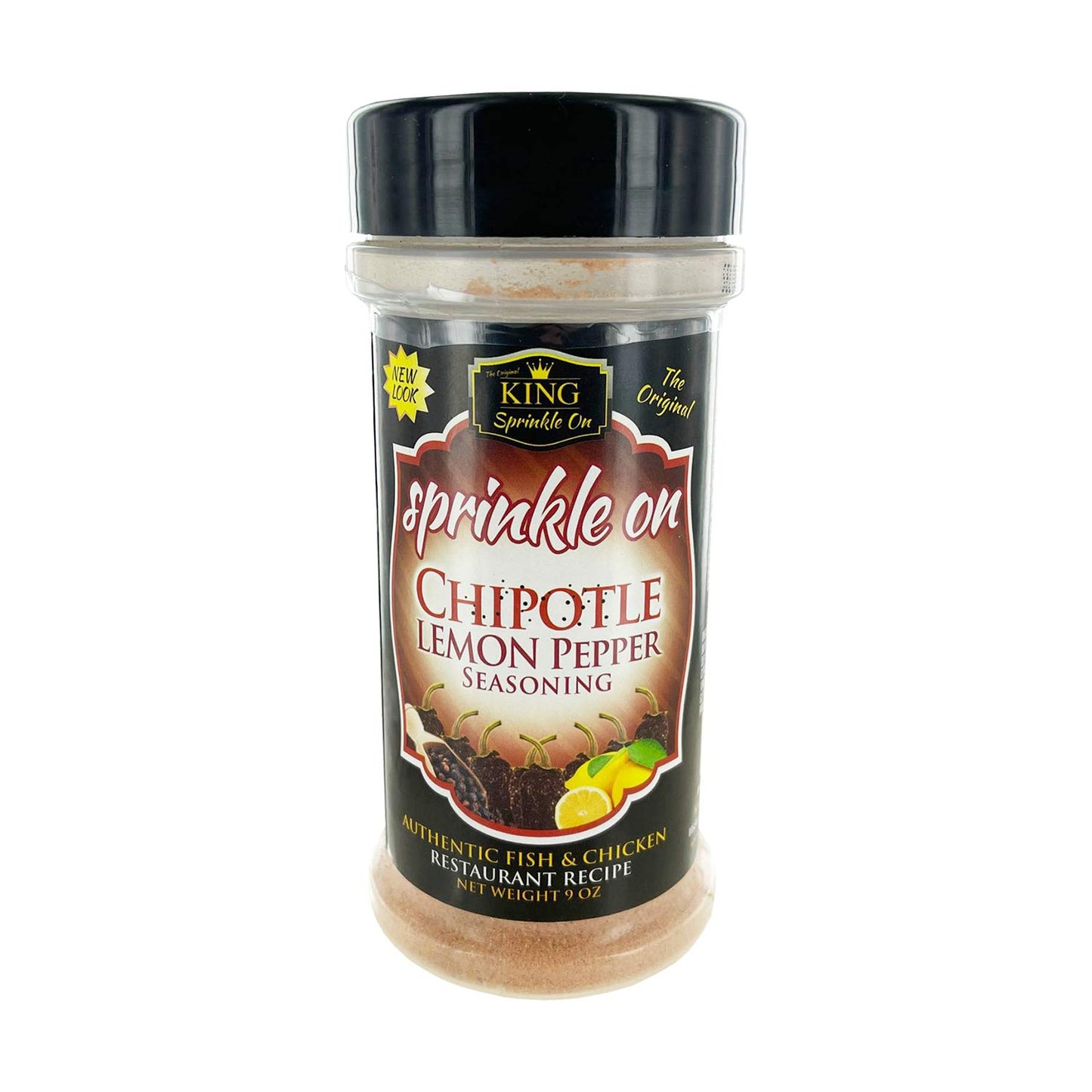 Sprinkle On Lemon Pepper Seasoning (Chipotle, 9-Ounces)