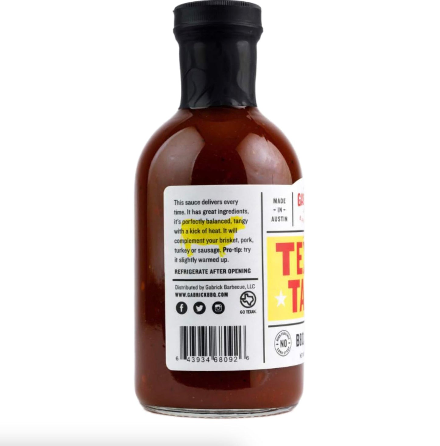 Gabrick Texas Tang BBQ Sauce