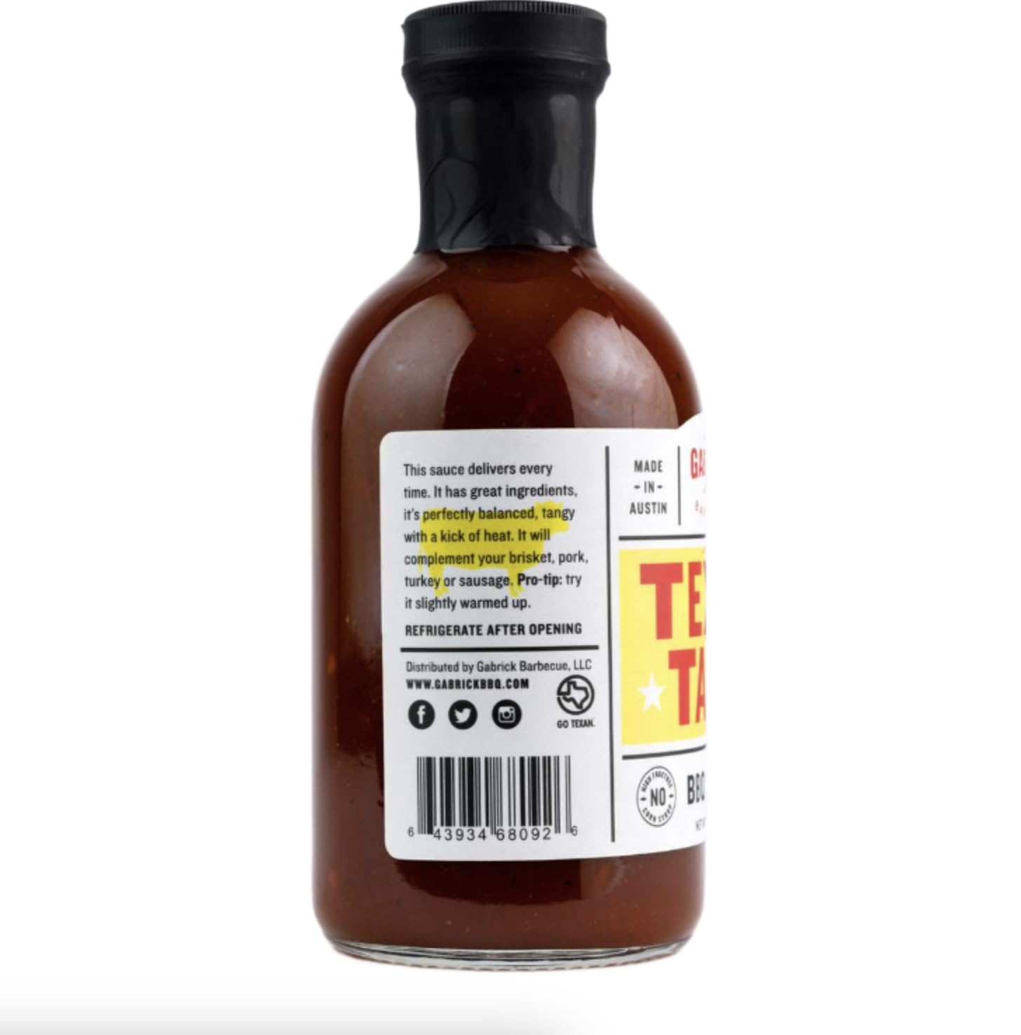 Gabrick Texas Tang BBQ Sauce