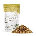 Halo Naturals Organic Chamomile Flower Whole Tea, 4 Ounces (Matricaria recutita) USDA Certified | Resealable Pouch| Packaged in The USA (Pack of 1)