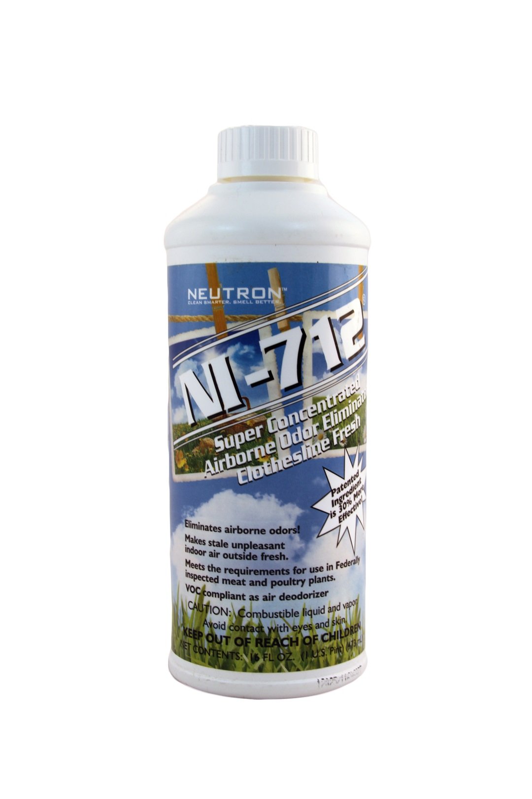 Neutron Industries NI-712 Clothesline Fresh Odor Eliminator Spray (1 Bottle) - Powerful, Long-Lasting Odor Neutralizer - Instant Air Freshener