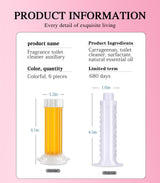 Toilet gel seal, 72 sticks, 6 kinds of fragrance, clean air freshener (6, 6 packs)