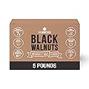 Hammons Fancy Large Black Walnuts -Wild Harvested - Non-GMO - Gluten-Free - High Protein - Keto Snack - Nuts for Cooking and Baking - 5Lb Box