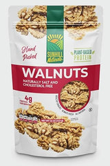 Sunhill Naturals Premium Raw Shelled Walnuts | Fresh Halved Unsalted Raw Chandler Walnuts for Smart Snacking | LHC | Light Halves