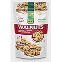 Sunhill Naturals Premium Raw Shelled Walnuts | Fresh Halved Unsalted Raw Chandler Walnuts for Smart Snacking | LHC | Light Halves