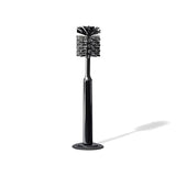 Curio Home Goods Ionic Bottle Brush, Magnetized to Stand Upright, Stainless Steel with Replaceable Head, Onyx/Black