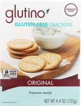 Glutino - Gluten Free Crackers Original - Case of 6 - 4.4 oz Per Box.