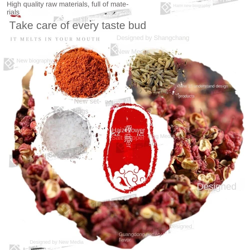 Zercumm Pepper Salt Powder Commercial 628G Barbecue Seasoning Salted and Roasted Pumpkin Seed Peanut Fried Skewers Scattering Granules