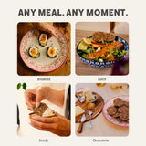 ELLA’S FLATS® Everything All Seed Savory Crisps - All Natural, Gluten Free, Good Source of Protein, High Fiber, Vegan and Keto Friendly (3 Pack)