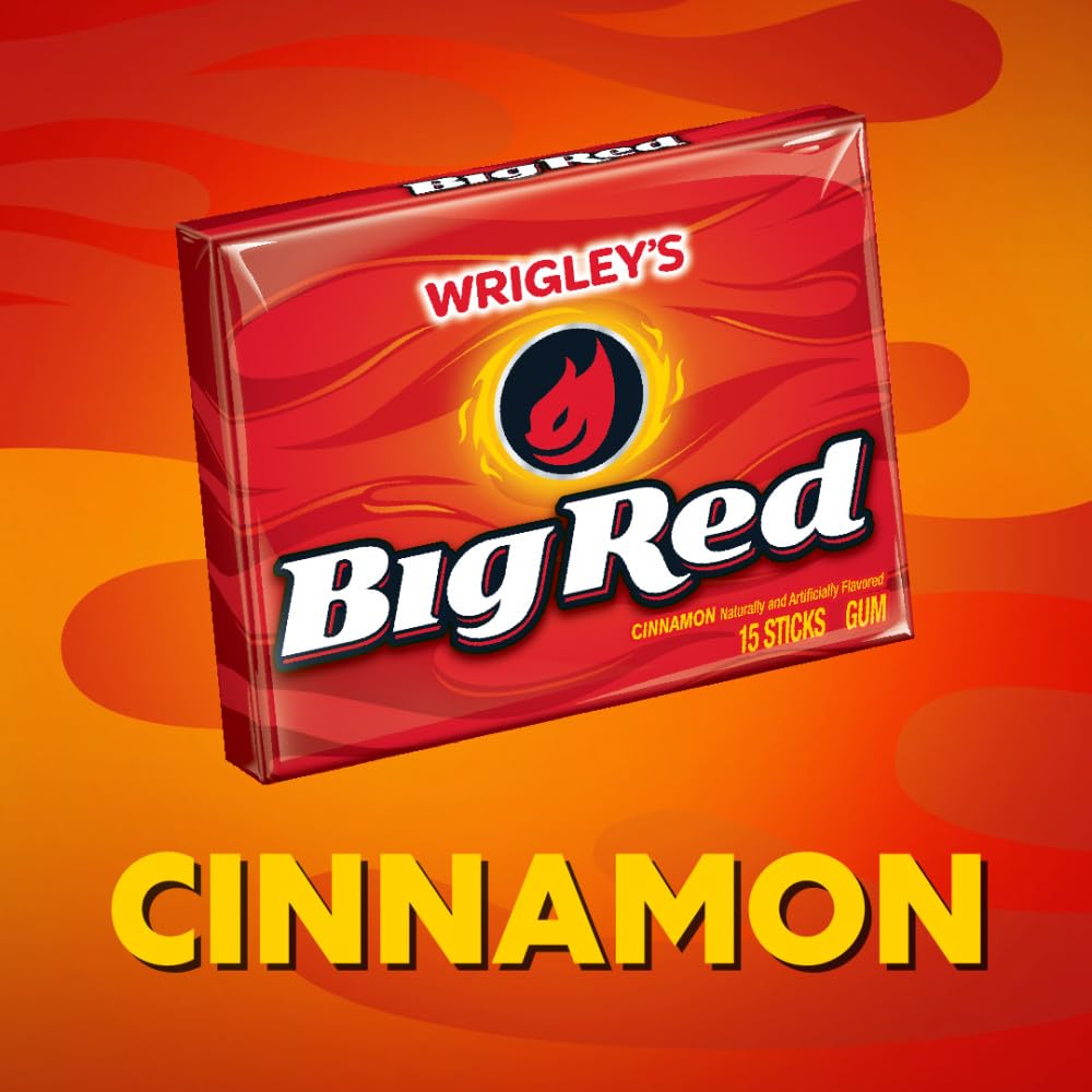 Wrigley's Big Red Cinnamon Gum - 10/15ct Tray