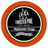 Twisted Pine Coffee Highlander Grogg, Flavored Coffee, Single-Serve Cups for Keurig K-Cup Brewers, 24 Count