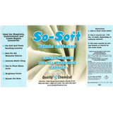 Quality Chemical So Soft Fabric Softener - All Fabric Softener - Liquid - Controls Static Cling, No Stiffening and Fraying - Laundry Softener for Soft