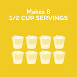 Jell-O Cook & Serve Pudding & Pie Filling Mix, Lemon Flavor, Family Size, Traditional Stovetop Dessert for Homemade Pies, Custards & Baking, 4.3 oz