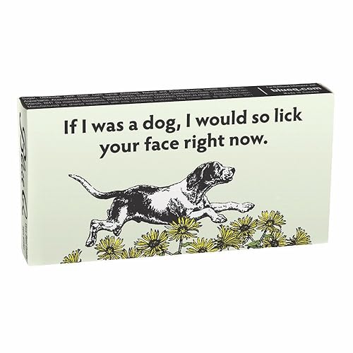 Blue Q Gum, If I Was a Dog, I Would So Lick Your Face Right Now, Includes 8 pieces of Mint Flavored Gum