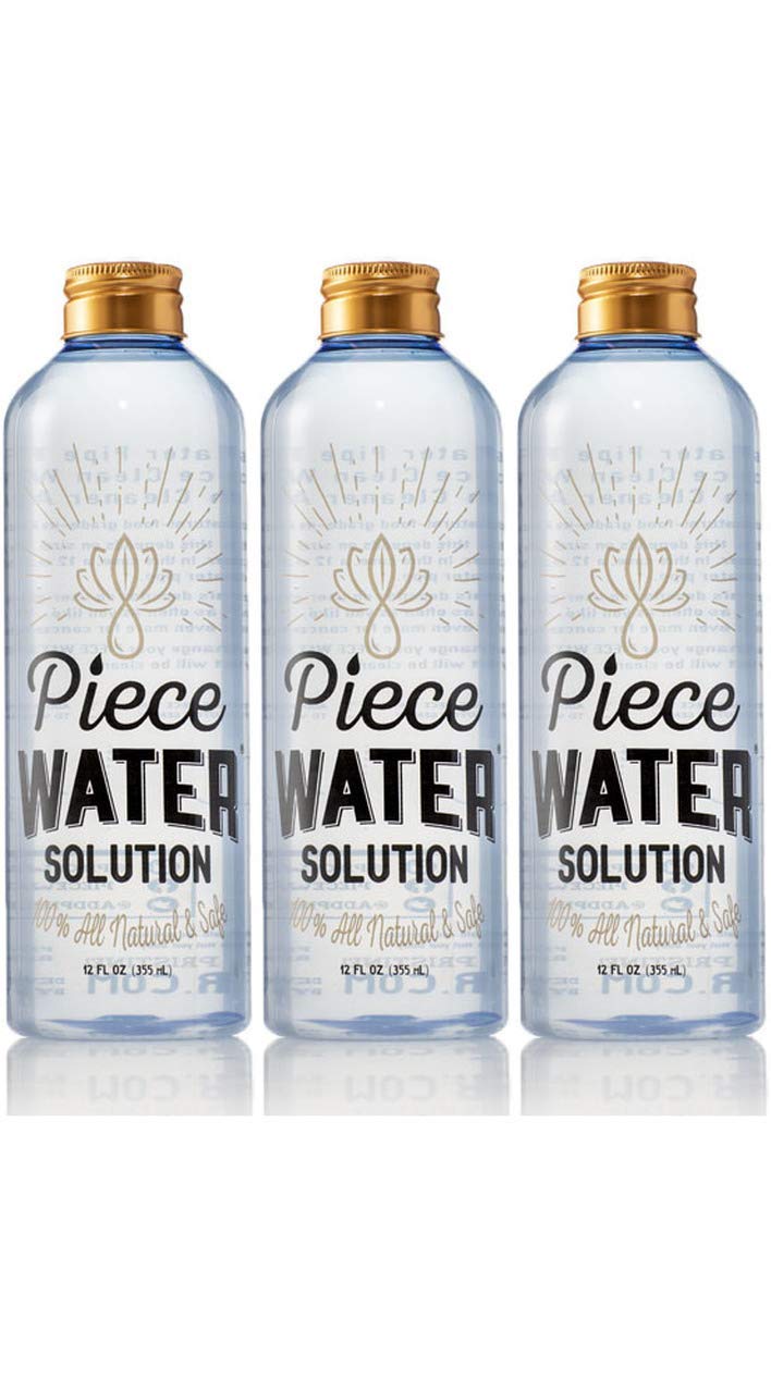 Piece Water Solution All Natural Water Pipe Resin Preventer - 12 oz Bottle (3 Pack)