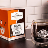 Fresh Roasted Coffee, Guatemala Huehuetenango, Medium Roast, 72 Pods for K Cup Brewers