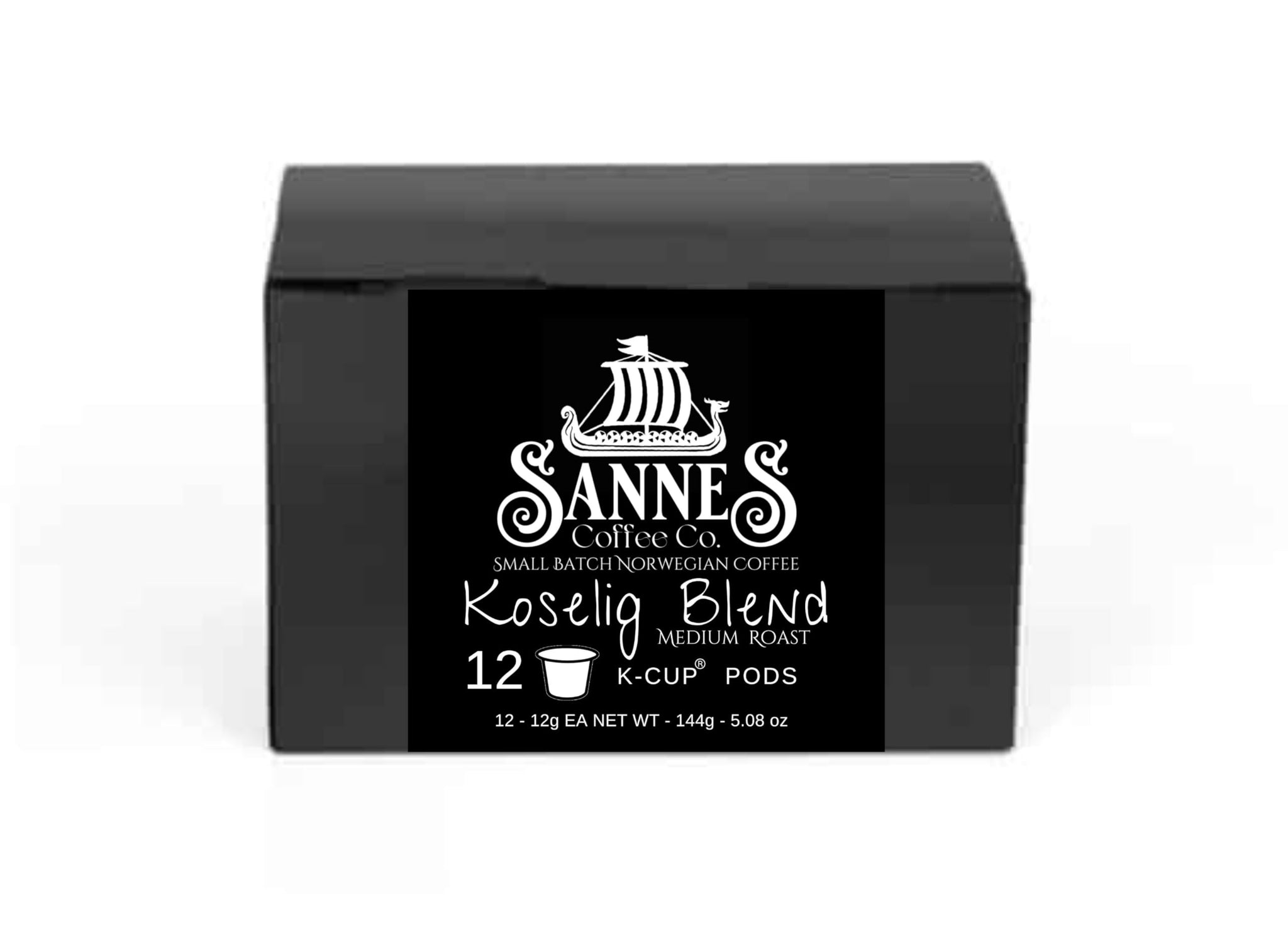 Sannes Coffee Co. Norwegian Coffee-Koselig Blend Medium Roast-Single Serve Style Cups-Smooth Never Bitter