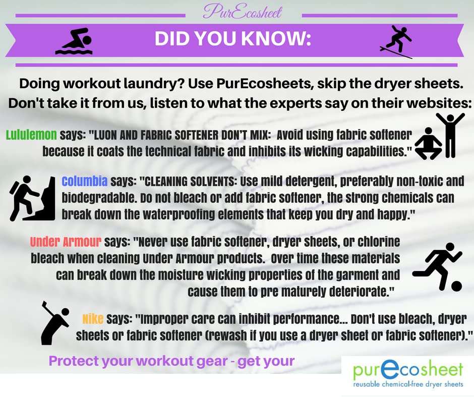 Purecosheet - Reusable Dryer Sheets | Cost effective (500+ loads), Chemical Free & Vegan Dryer Sheet | Safe For Infants & Allergy/Eczema Sufferers |