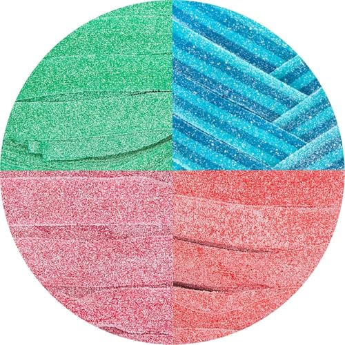 Smarty Stop Sour Every Flavor Mixed Gummy Belts Candy 1 Pound (Assorted)