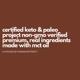 Bakery On Main, Grain-Free Granola + Baked With MCT Oil, Paleo + Keto Certified - Gluten-Free & Non GMO, Ketogenic Snack - Chocolate, 8oz (Pack of 3)