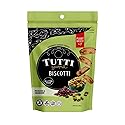 Tutti Gourmet Gluten Free Pistachio & Cranberry Biscotti, 9.9 oz (283g) Resealable Cookie Bag - Vegan and Halal Snacks