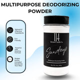 Carpet Deodorizer & Freshener Powder - Upholstery, Couch & Rug Odor Eliminator for Strong Odor & Pet Urine | Baking Soda Formula | Sundays Scent |