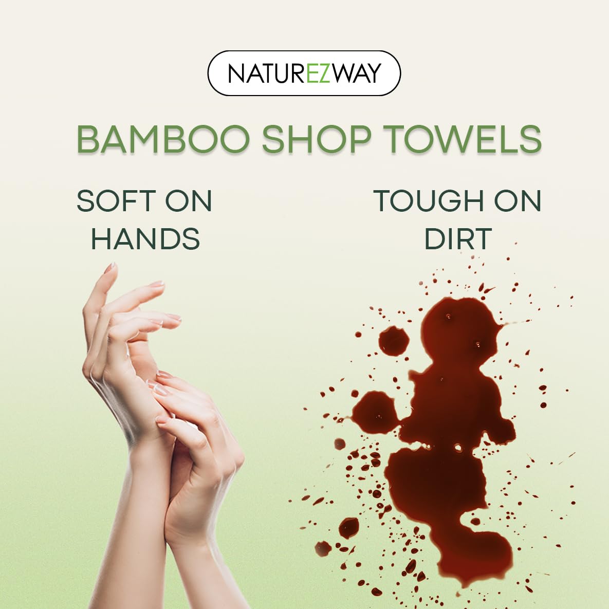 NatureZway Premium Shop Towels - 200 Sheets per Box: Ultra-Absorbent, Eco-Conscious & Durable - Ideal for Car Enthusiasts