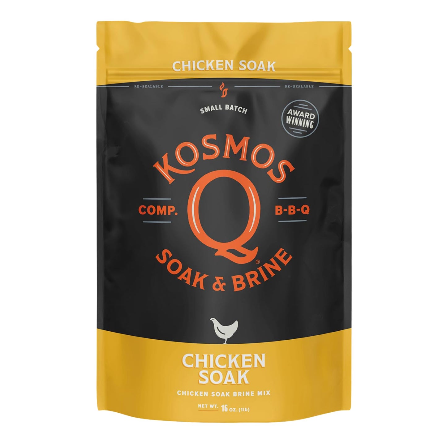 Kosmos Q Chicken Brine Soak, Brown Sugar & Worcestershire Spice Mix For Whole Bird, Breasts, Tenderloins, Grilling, Roasting, Smoking, Locks In