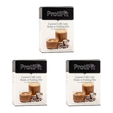 PROTIFIT - High Protein Caramel Caffe Latte Pudding & Shake Mix 3 Pack, 15g Protein, Low Calorie, Low Fat, Low Carb, Aspartame Free, Idea Protein
