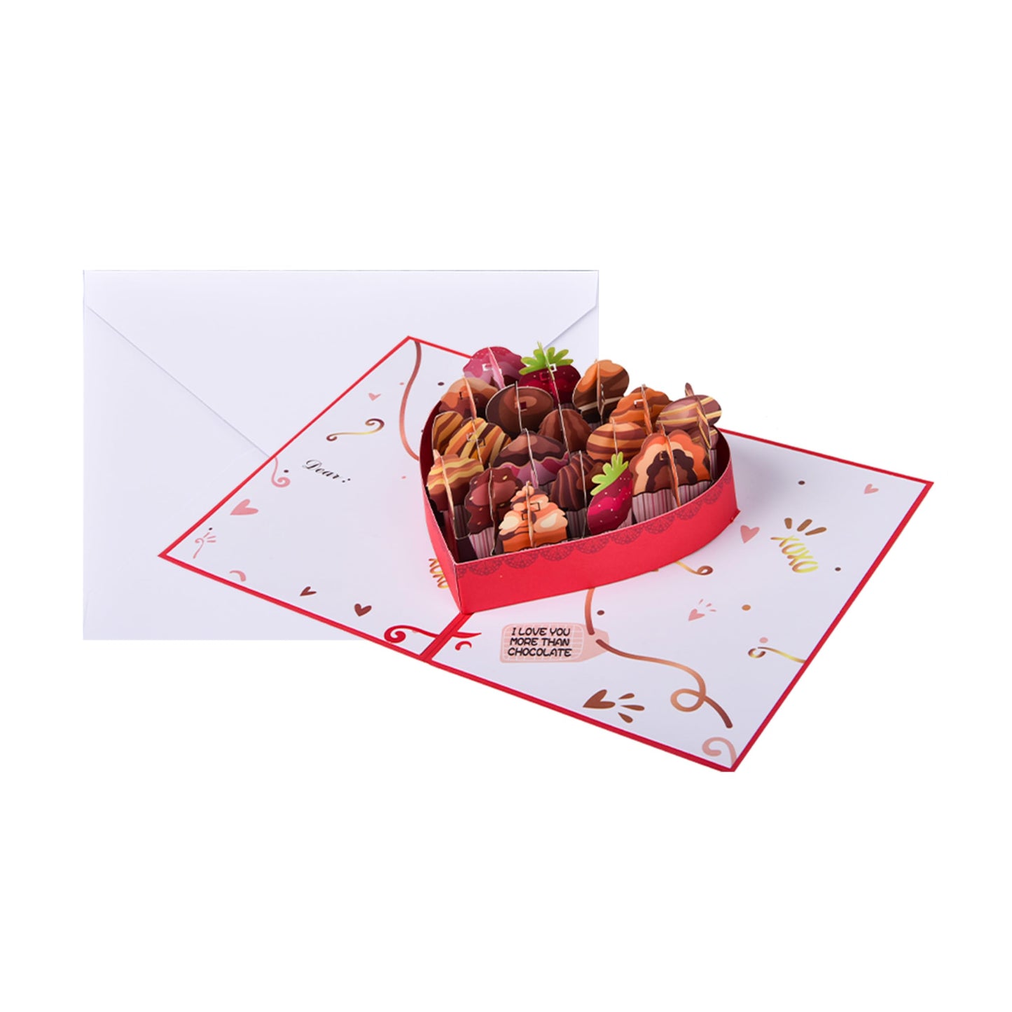 Joyvine 3D pop-up greeting card Love pop-up card Valentine's Day gift to her/him, girlfriend/boyfriend/husband,Valentine's Day and anniversary