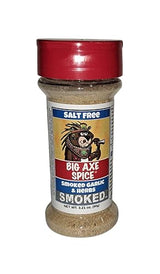 Big Axe Spice Smoked Garlic & Herbs Salt Free All Purpose Seasoning, Potassium Free, Gluten Free, Sugar Free, Preservative Free - Vegetarian - Vegan