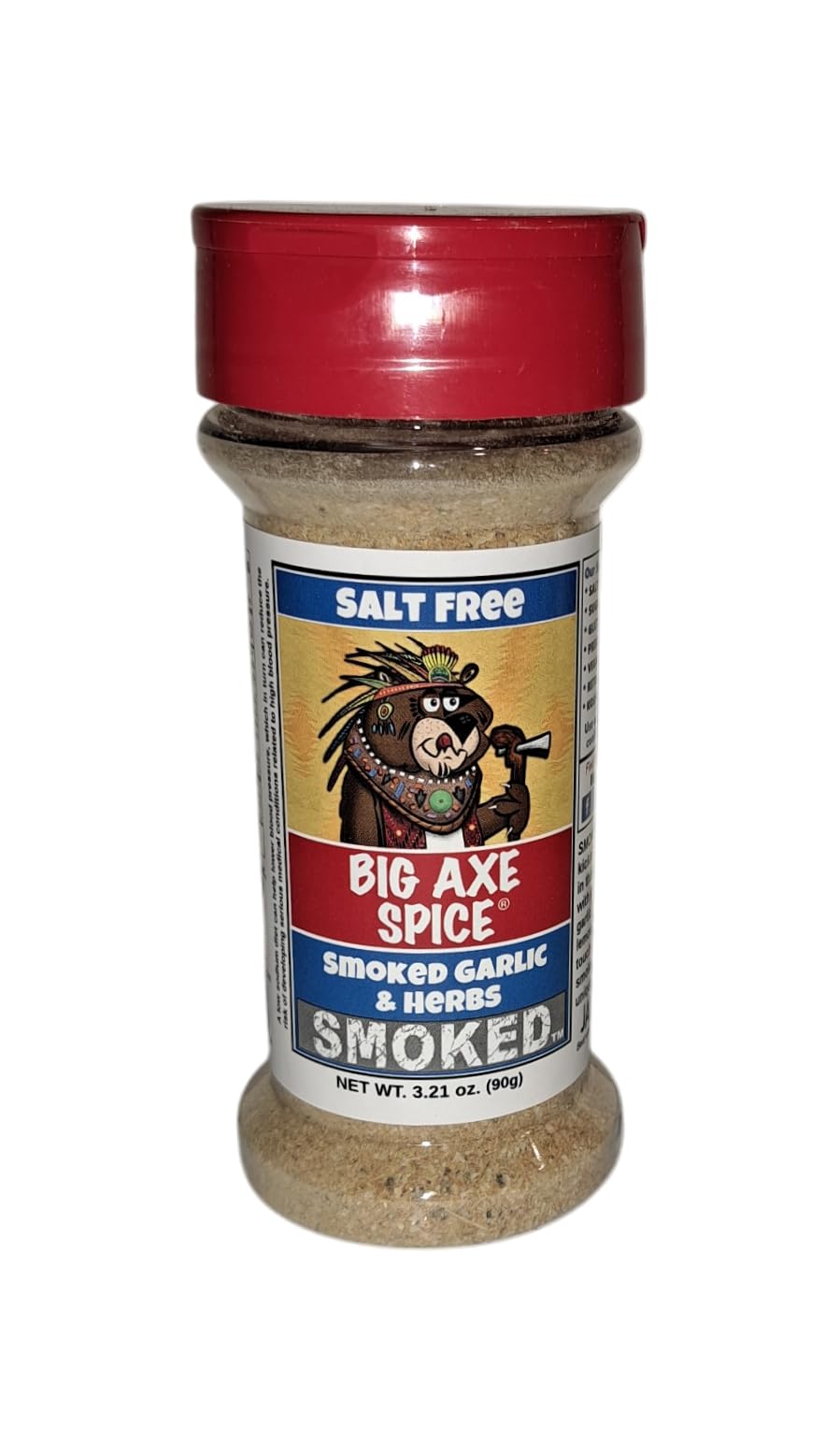 Big Axe Spice Smoked Garlic & Herbs Salt Free All Purpose Seasoning, Potassium Free, Gluten Free, Sugar Free, Preservative Free - Vegetarian - Vegan