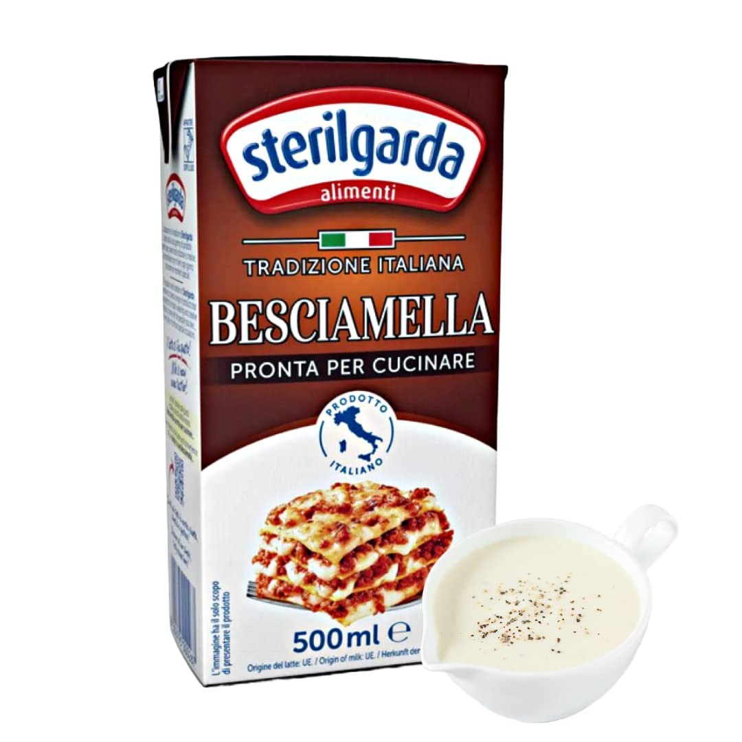 Sterilgarda Italian Béchamel Sauce Ready to Use | 16.9 fl oz (500ml) - Pack of 1